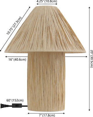 Safavieh Cassie TBL4587A Natural Lamp main image