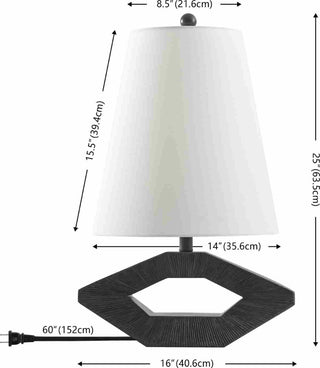 Safavieh Praia TBL4588A Black Lamp main image