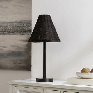 Safavieh Ricki TBL4589A Black Lamp Room Scene Off Feature