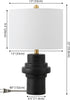 Safavieh Doni TBL4593A Black / Brass Lamp main image