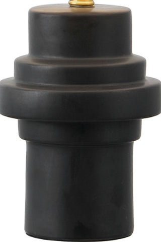Safavieh Doni TBL4593A Black / Brass Lamp Main On