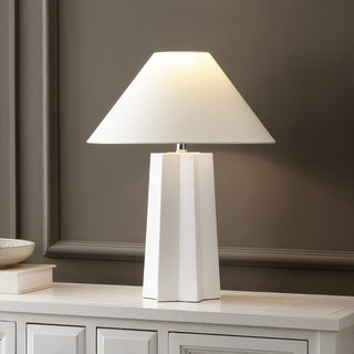 Safavieh Symone TBL4599A White Lamp Room Scene On Feature