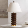 Safavieh Arani TBL4601A Dark Brown / Brass Lamp Room Scene Off Feature