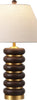 Safavieh Arani TBL4601A Dark Brown / Brass Lamp Main On