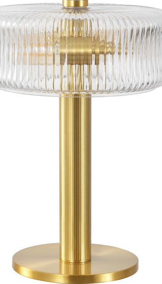 Safavieh Dua TBL4606A Clear / Brass Lamp Main Off