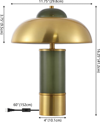 Safavieh Drea TBL4607A Green / Brass Lamp main image