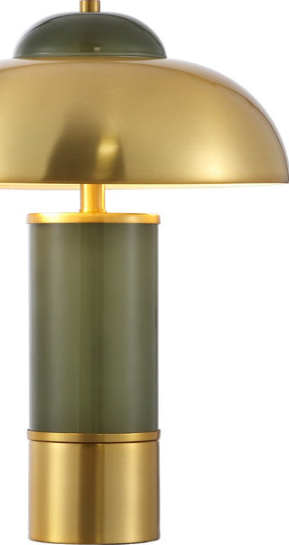 Safavieh Drea TBL4607A Green / Brass Lamp Main On