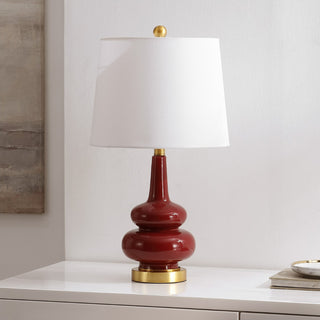 Safavieh Evie TBL4610A Cranberry Lamp Room Scene Off Feature