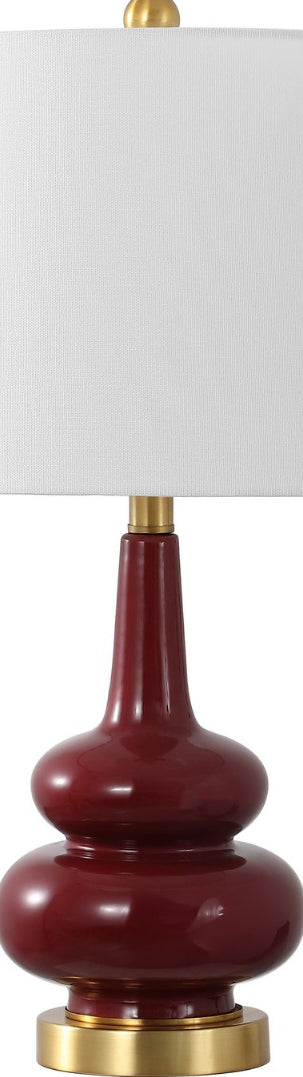 Safavieh Evie TBL4610A Cranberry Lamp Main Off