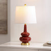 Safavieh Evie TBL4610A Cranberry Lamp Room Scene On Feature