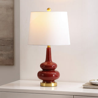 Safavieh Evie TBL4610A Cranberry Lamp Room Scene On Feature