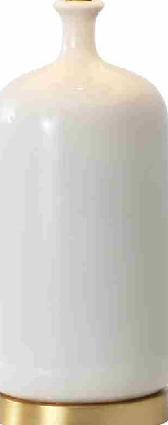 Safavieh Stevie TBL4612A Cream / Brass Lamp Main On