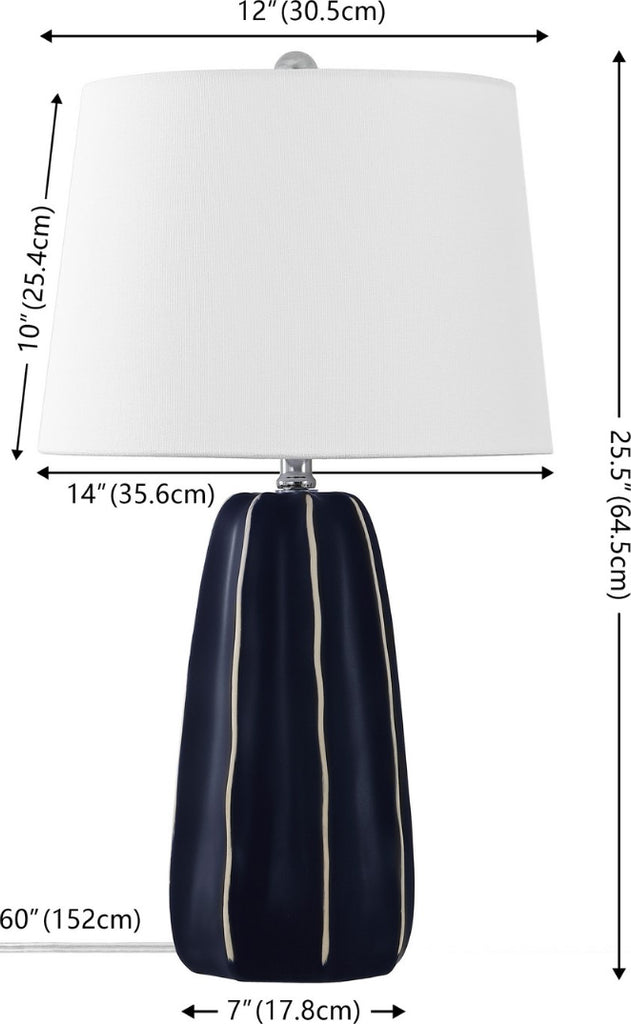 Safavieh Jude TBL4613A Navy Lamp main image