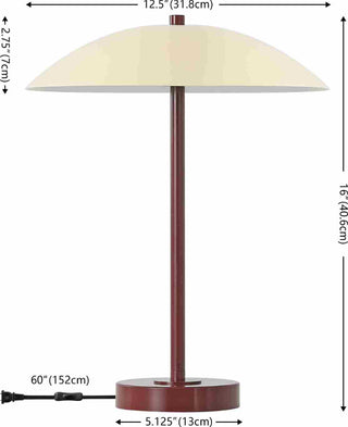 Safavieh Stassi TBL4615A Red / Cream Lamp main image