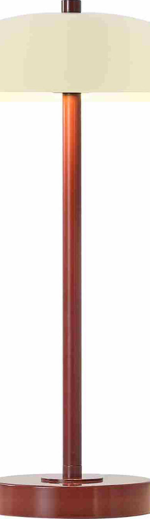 Safavieh Stassi TBL4615A Red / Cream Lamp Main On