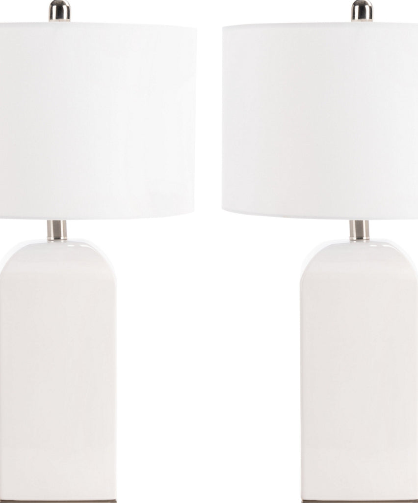 Safavieh Ernia TBL7005A White Lamp main image