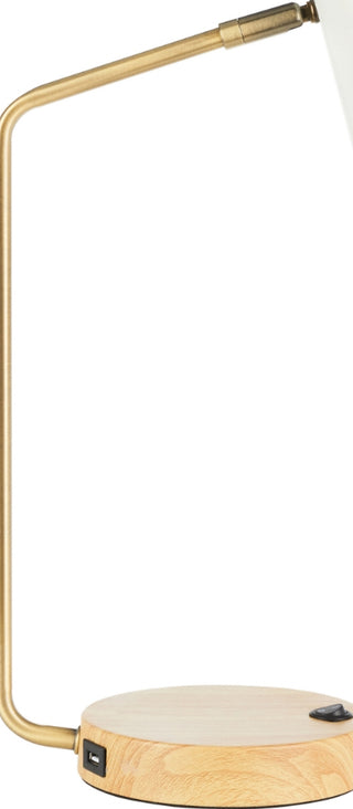 Safavieh Veda TBL7018B Gold / White Lamp Main Off