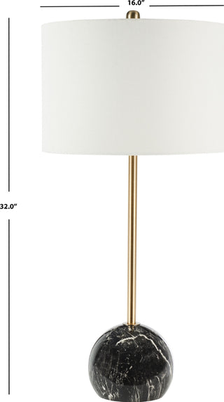 Safavieh Kyrene TBL7022B Gold / Black Marble Lamp main image
