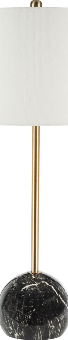 Safavieh Kyrene TBL7022B Gold / Black Marble Lamp Main Off