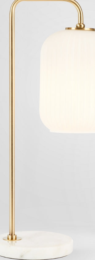 Safavieh Santina TBL7025A Gold / White Lamp Main On