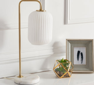 Safavieh Santina TBL7025A Gold / White Lamp Room Scene Off Feature