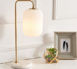 Safavieh Santina TBL7025A Gold / White Lamp Room Scene On Feature