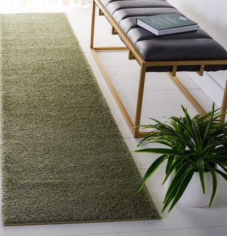 Safavieh Tahoe Shag THO670W Sage Area Rug Room Scene Feature