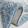 Safavieh Tahoe Shag THO676M Blue / White Area Rug Detail