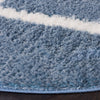 Safavieh Tahoe Shag THO676M Blue / White Area Rug Detail