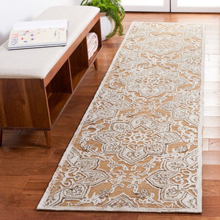 Safavieh Trace TRC304D Gold / Ivory Area Rug Room Scene Feature