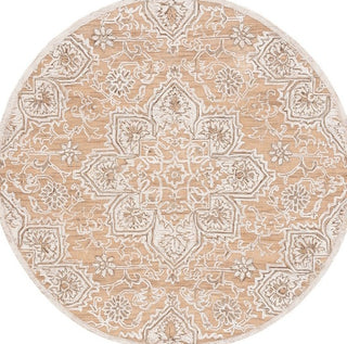 Safavieh Trace TRC304D Gold / Ivory Area Rug Round