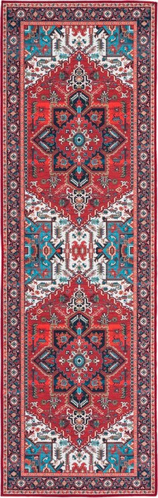 Safavieh Tucson TSN101 Red / Blue Machine Washable Area Rug