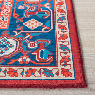 Safavieh Tucson TSN101 Red / Blue Machine Washable Area Rug