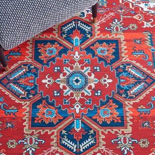 Safavieh Tucson TSN101 Red / Blue Machine Washable Area Rug