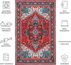 Safavieh Tucson TSN101 Red / Blue Machine Washable Area Rug