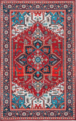 Safavieh Tucson TSN101 Red / Blue Machine Washable Area Rug