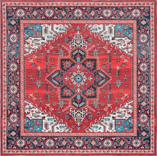 Safavieh Tucson TSN101 Red / Blue Machine Washable Area Rug