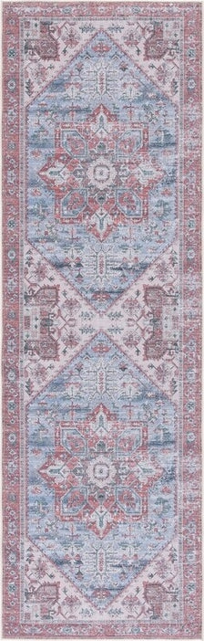 Safavieh Tucson TSN102 Grey Blue / Rust Machine Washable Area Rug