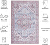 Safavieh Tucson TSN102 Grey Blue / Rust Machine Washable Area Rug