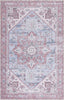 Safavieh Tucson TSN102 Grey Blue / Rust Machine Washable Area Rug