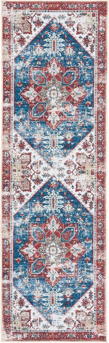 Safavieh Tucson TSN102 Blue / Red Machine Washable Area Rug