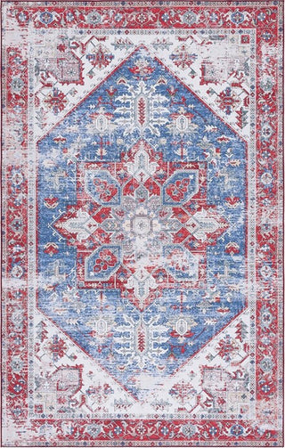 Safavieh Tucson TSN102 Blue / Red Machine Washable Area Rug