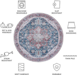 Safavieh Tucson TSN102 Beige / Grey Machine Washable Area Rug