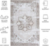 Safavieh Tucson TSN102 Sage / Ivory Machine Washable Area Rug