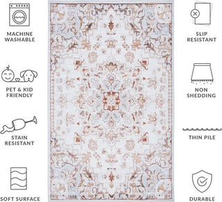 Safavieh Tucson TSN103 Beige / Grey Machine Washable Area Rug