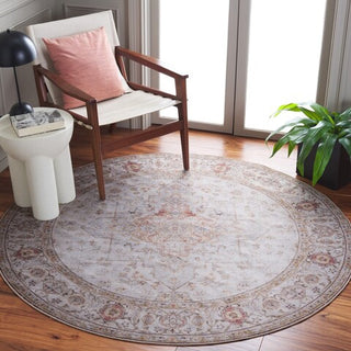 Safavieh Tucson TSN105 Light Grey / Rust Machine Washable Area Rug