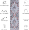 Safavieh Tucson TSN105 Light Blue / Rust Machine Washable Area Rug