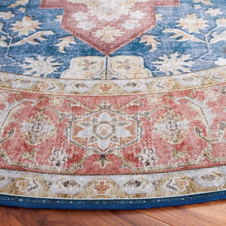 Safavieh Tucson TSN105 Navy / Rust Machine Washable Area Rug