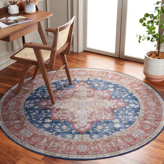 Safavieh Tucson TSN105 Navy / Rust Machine Washable Area Rug