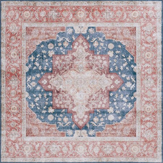 Safavieh Tucson TSN105 Navy / Rust Machine Washable Area Rug